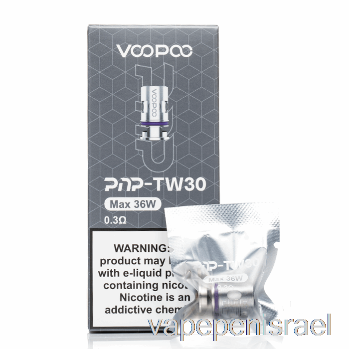 סלילי החלפת Vape Israel Voopoo Pnp חד פעמי 0.30ohm Pnp-tw30 סלילי רשת